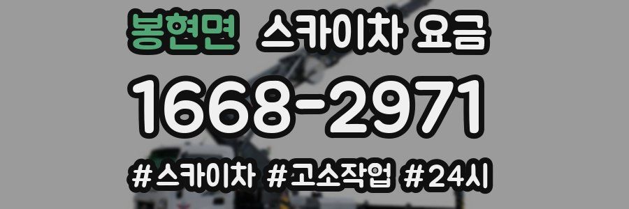 봉현면 스카이차 요금