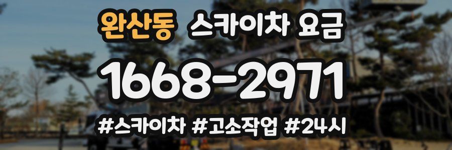 완산동 스카이차 요금