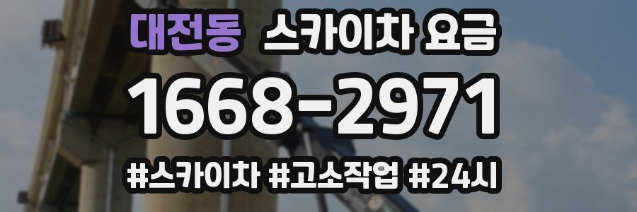 대전동 스카이차 요금