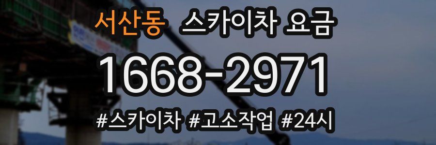 서산동 스카이차 요금