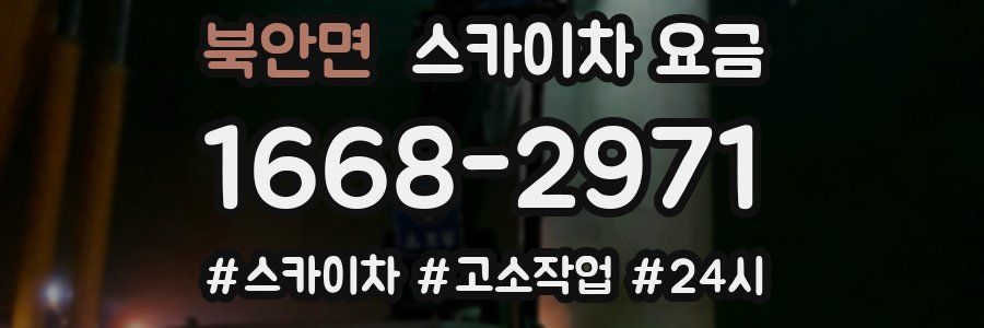 북안면 스카이차 요금