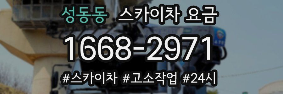 성동동 스카이차 요금