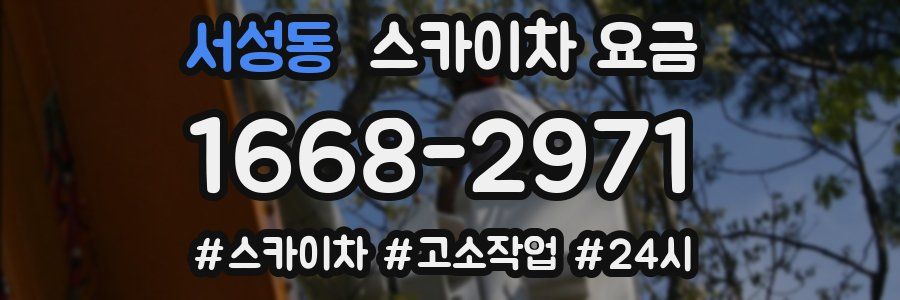 서성동 스카이차 요금