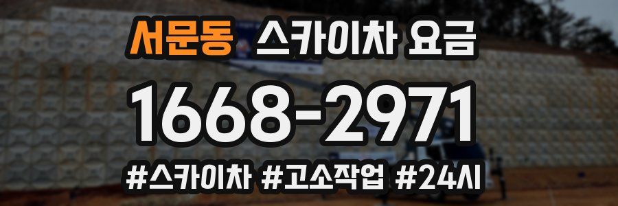 서문동 스카이차 요금