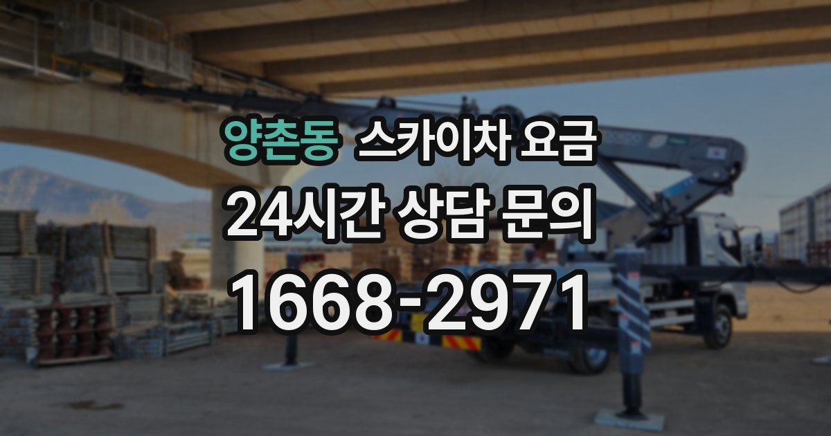 양촌동 스카이차 요금