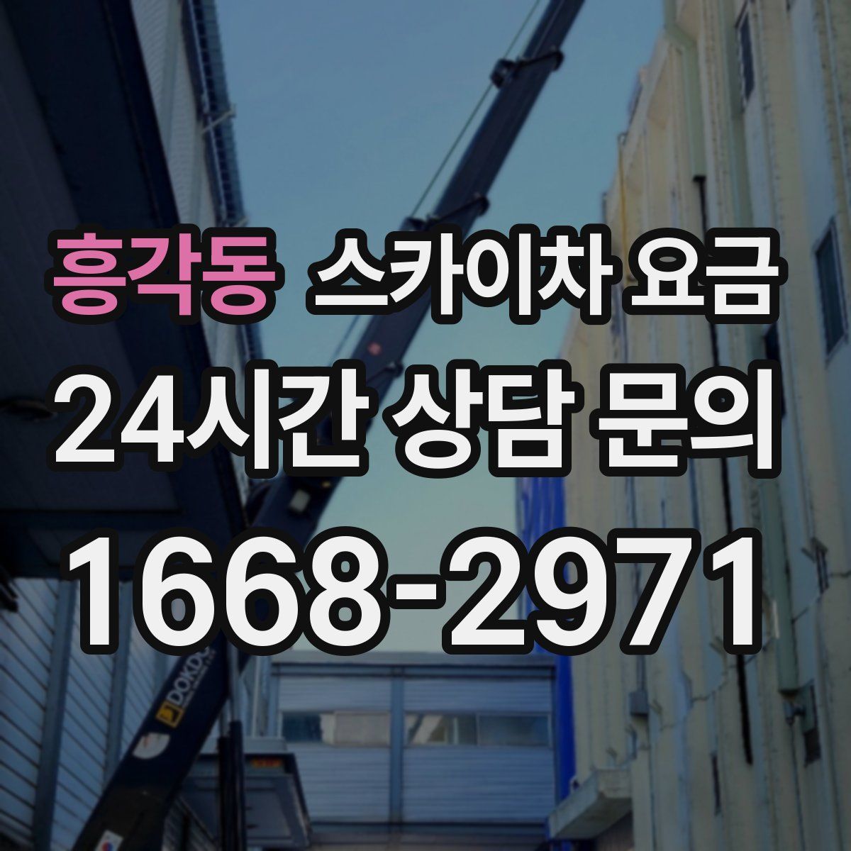 흥각동 스카이차 요금
