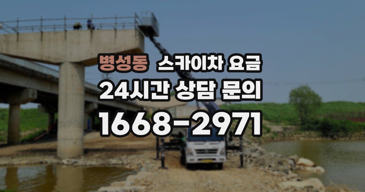 병성동 스카이차 요금
