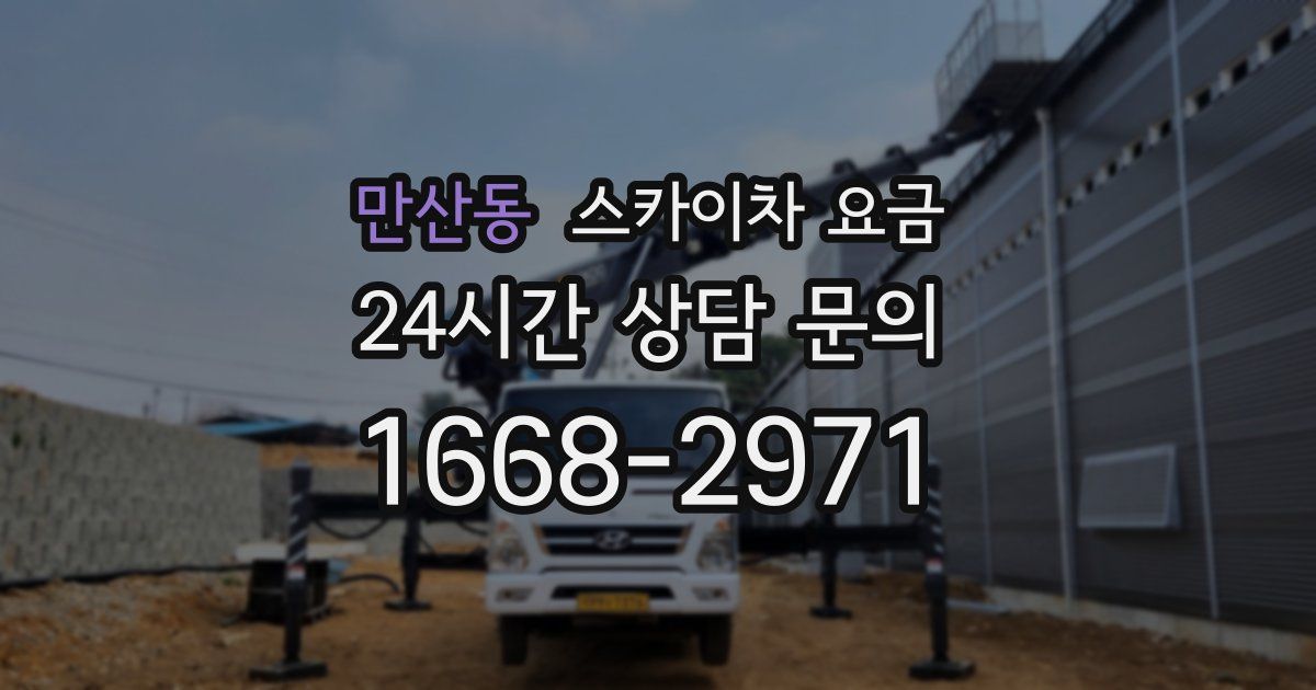 만산동 스카이차 요금