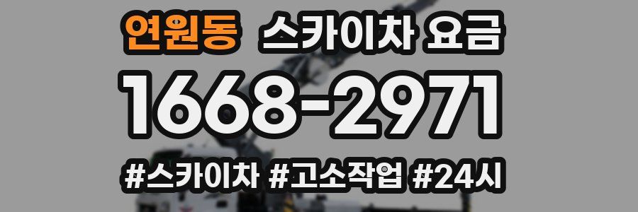 연원동 스카이차 요금