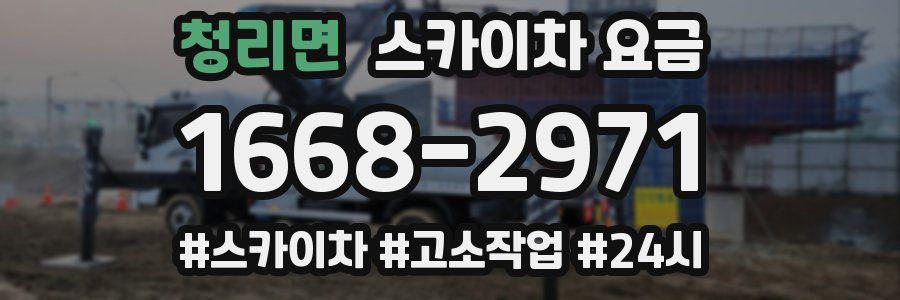 청리면 스카이차 요금