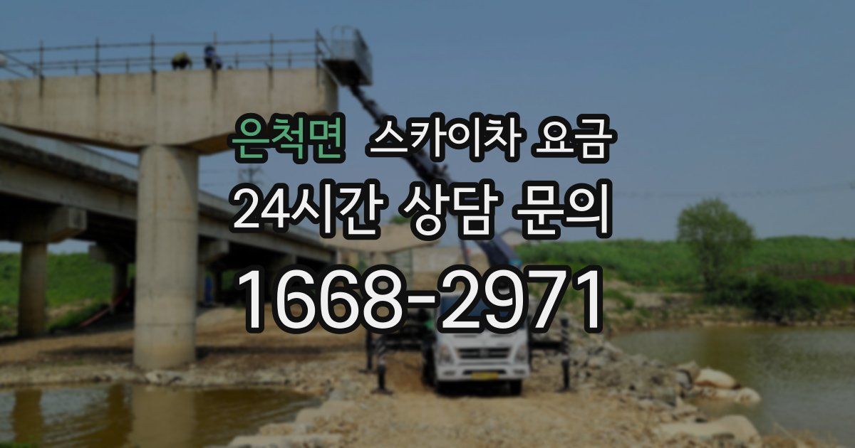 은척면 스카이차 요금