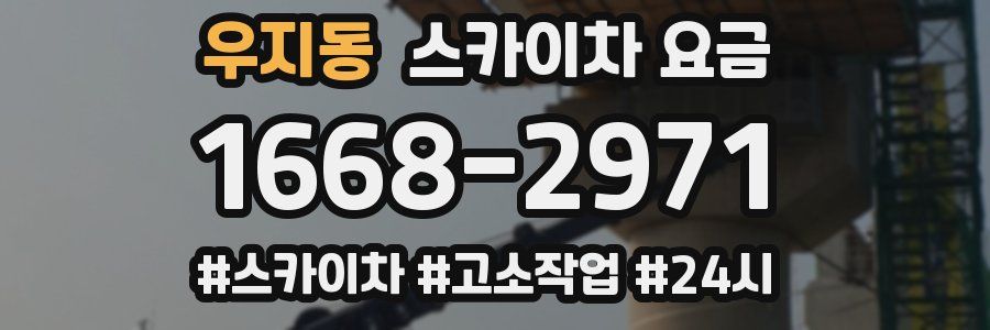 우지동 스카이차 요금