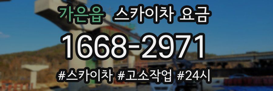 가은읍 스카이차 요금