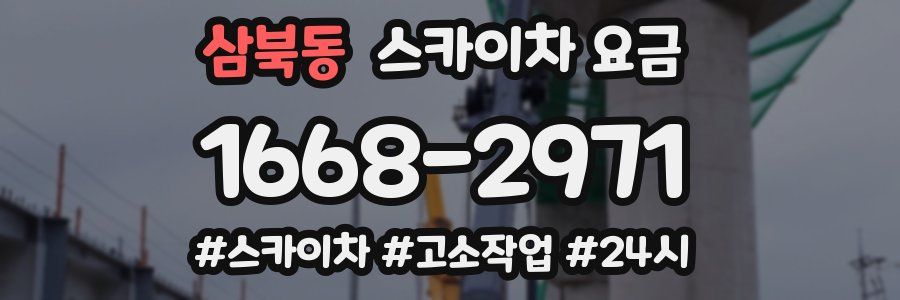 삼북동 스카이차 요금