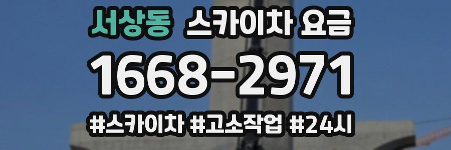 서상동 스카이차 요금