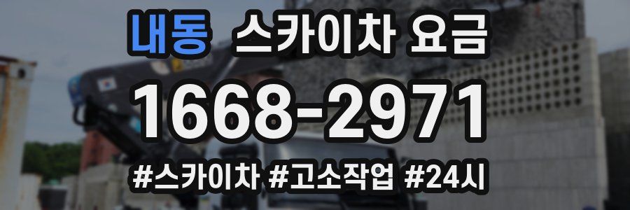 내동 스카이차 요금