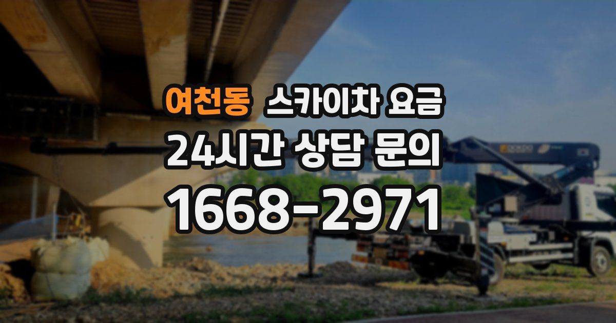 여천동 스카이차 요금
