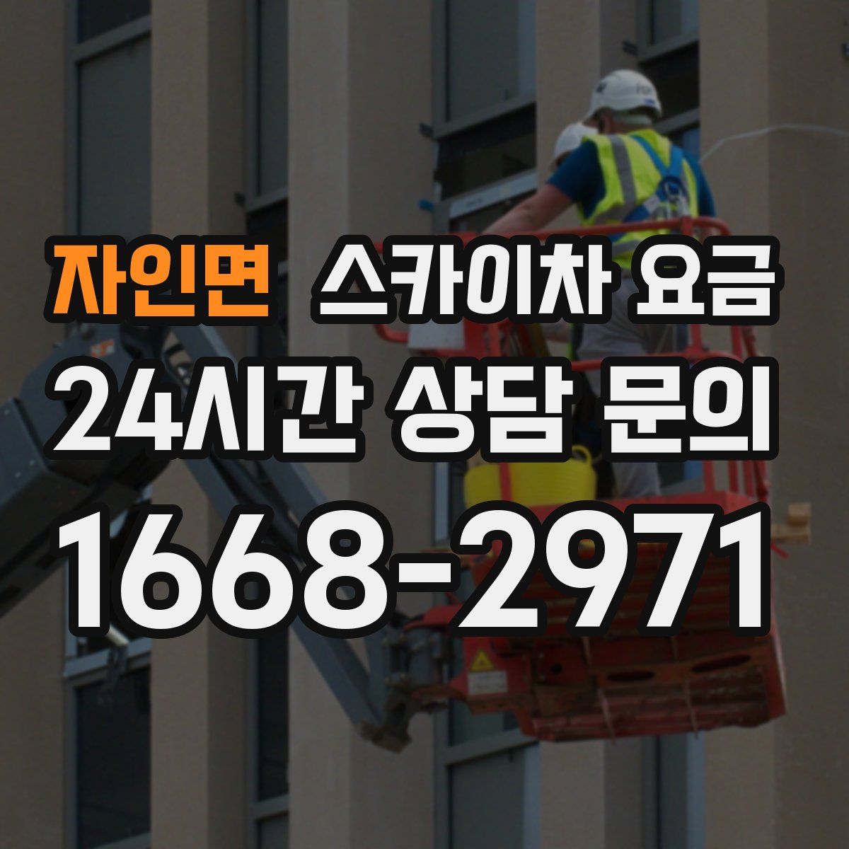 자인면 스카이차 요금