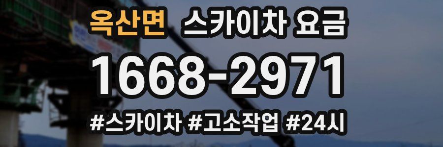 옥산면 스카이차 요금