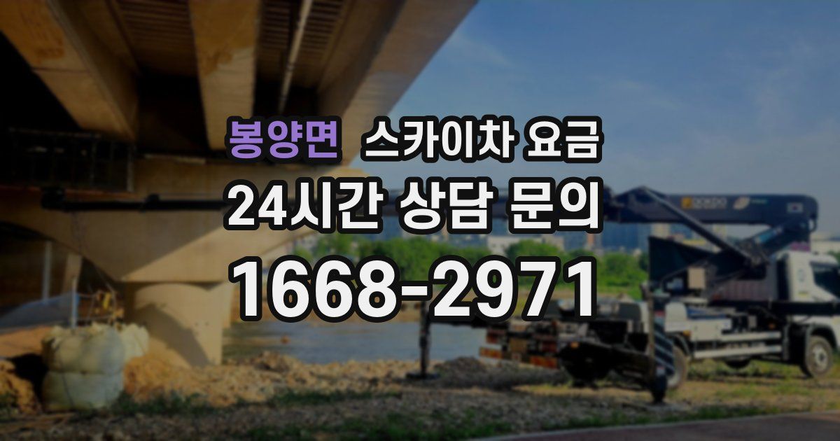 봉양면 스카이차 요금