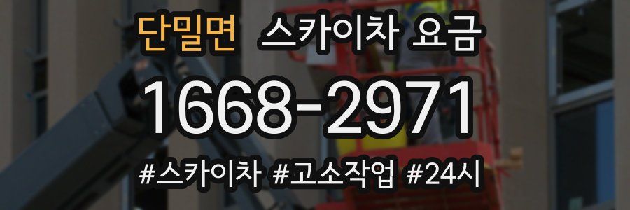 단밀면 스카이차 요금