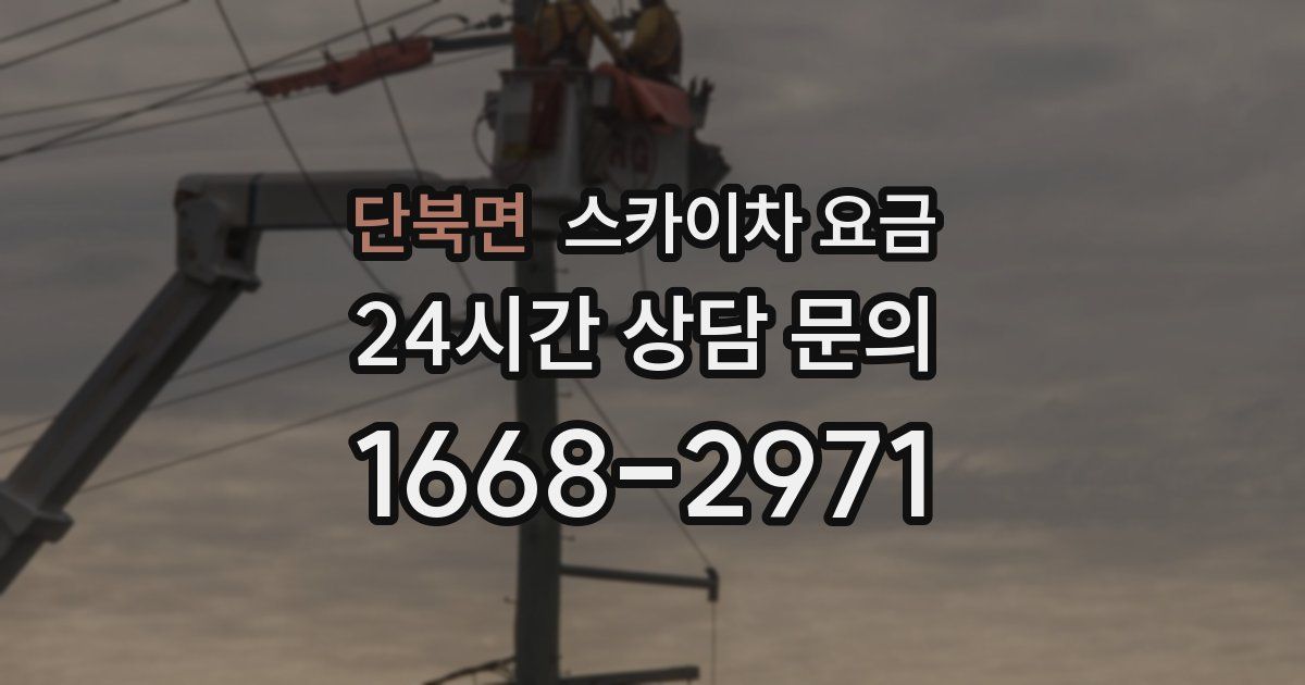단북면 스카이차 요금