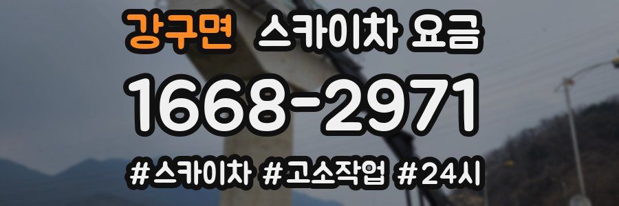 강구면 스카이차 요금