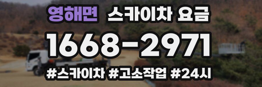 영해면 스카이차 요금