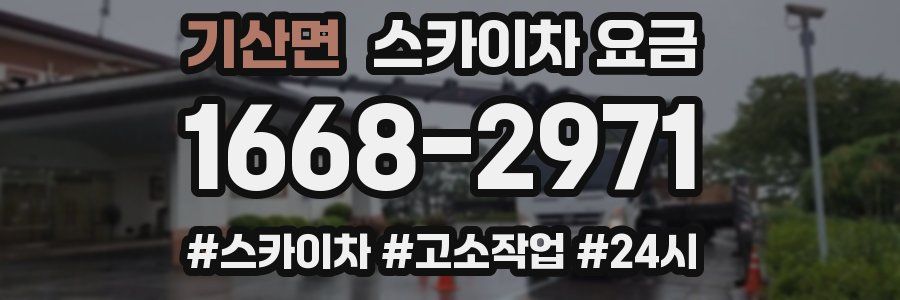 기산면 스카이차 요금