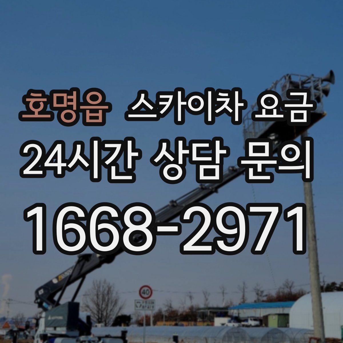 호명읍 스카이차 요금