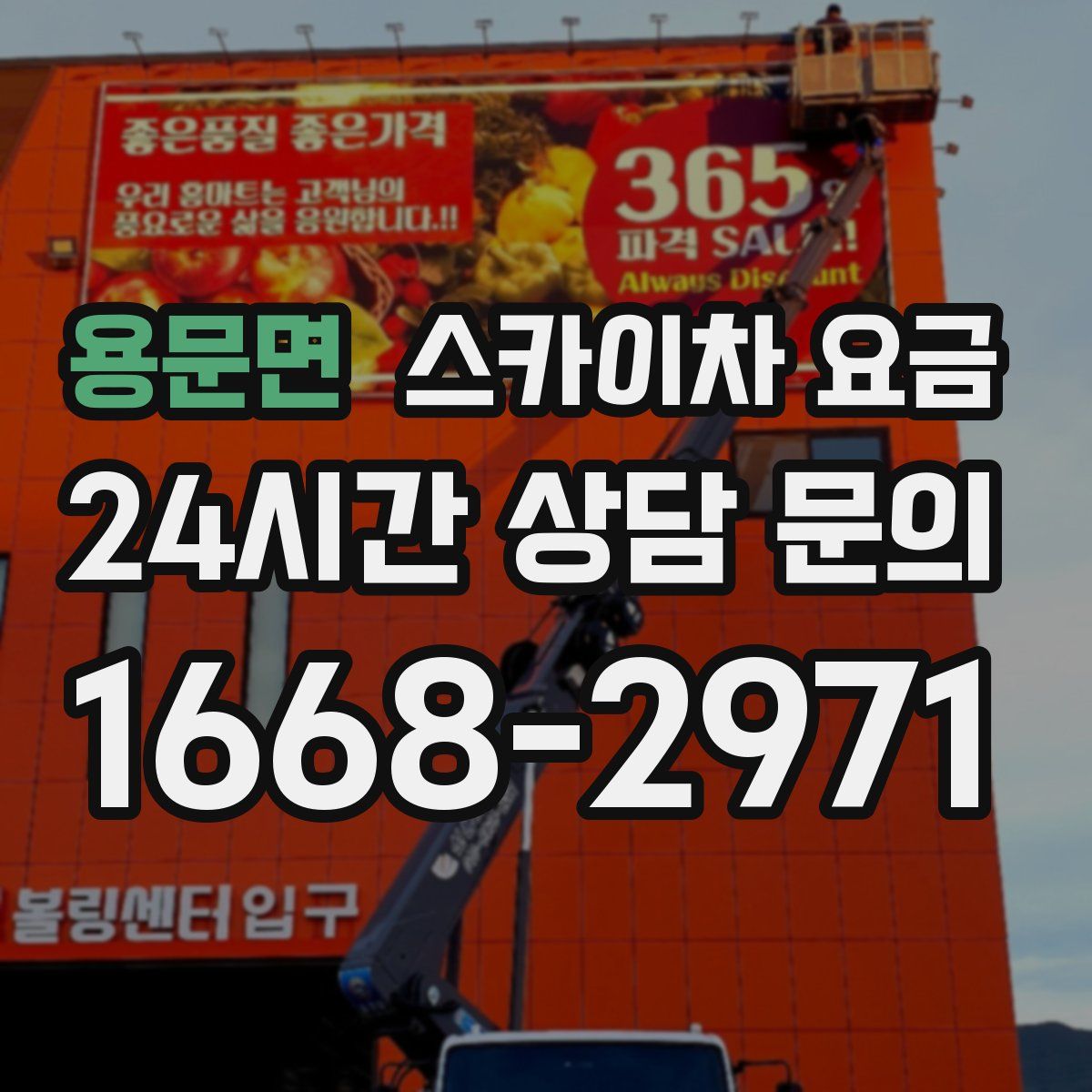 용문면 스카이차 요금