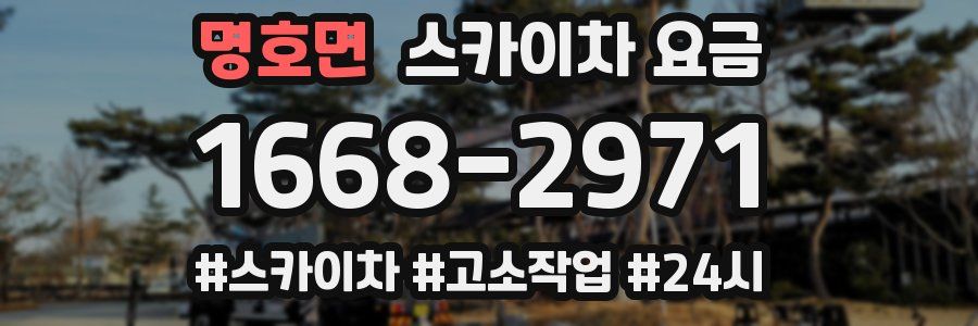 명호면 스카이차 요금
