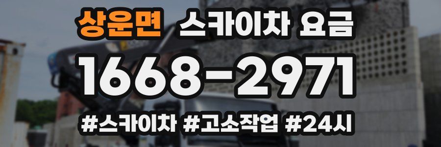 상운면 스카이차 요금