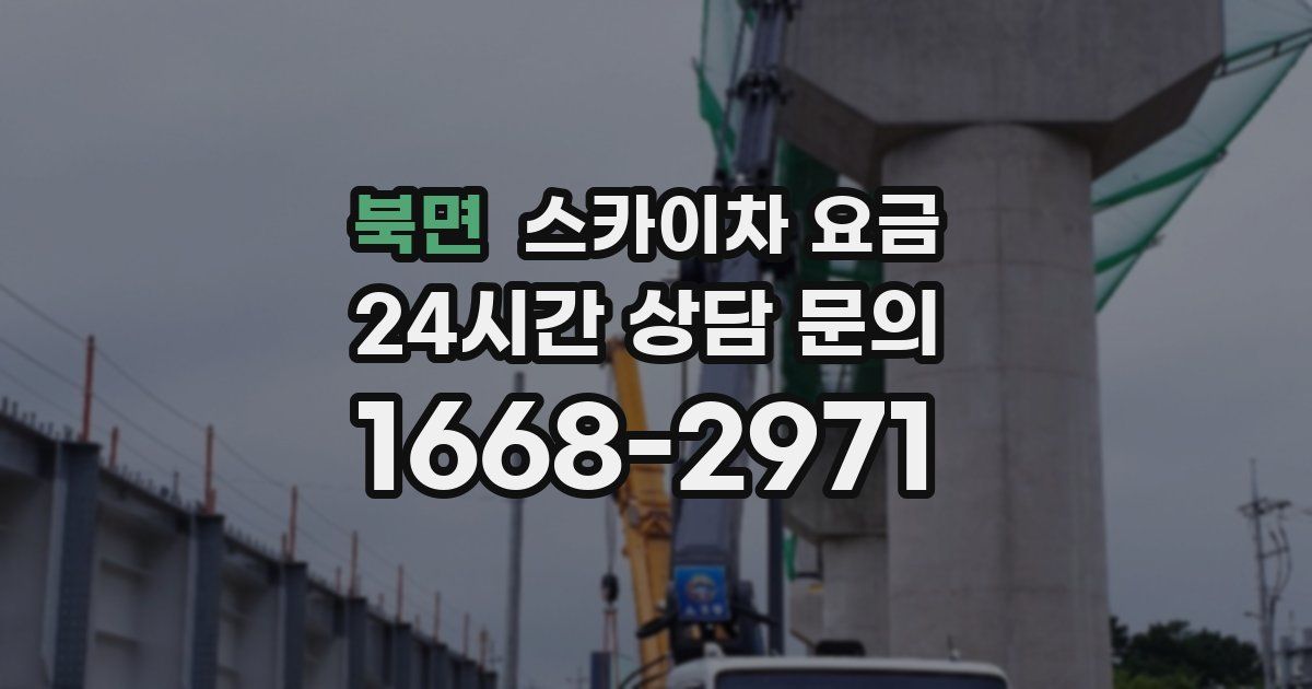 북면 스카이차 요금