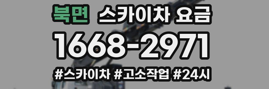 북면 스카이차 요금