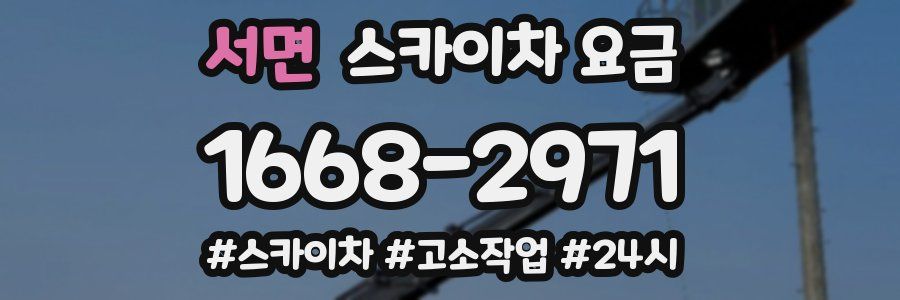 서면 스카이차 요금