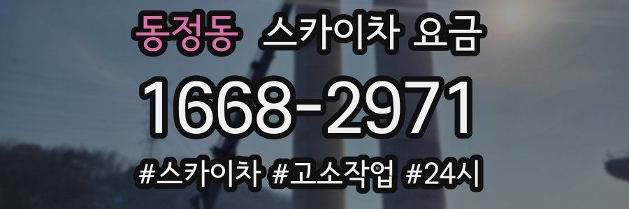 동정동 스카이차 요금