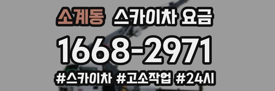 소계동 스카이차 요금