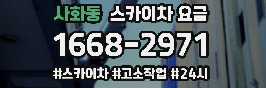 사화동 스카이차 요금