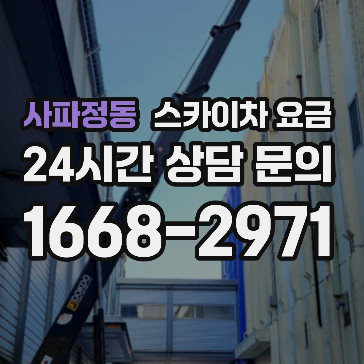 사파정동 스카이차 요금