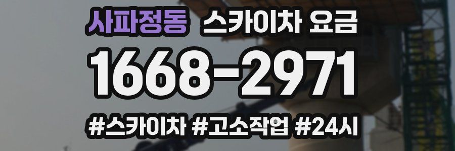 사파정동 스카이차 요금