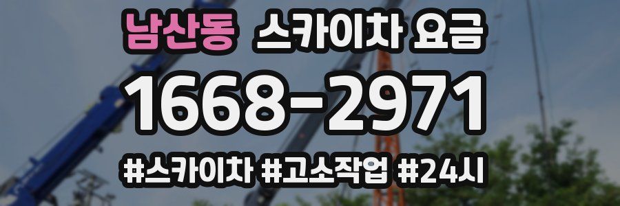 남산동 스카이차 요금
