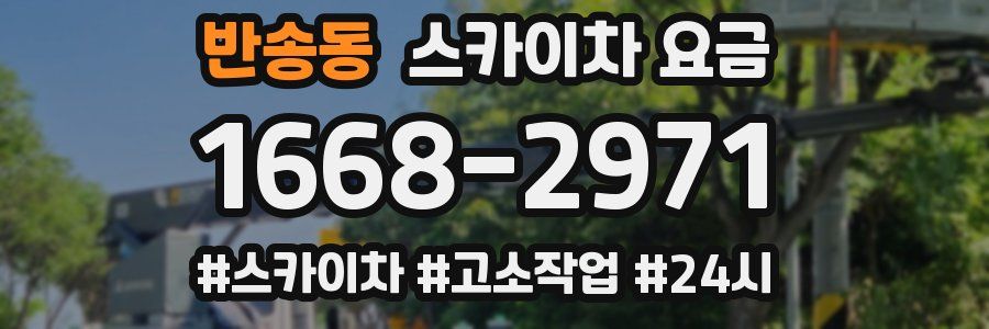 반송동 스카이차 요금