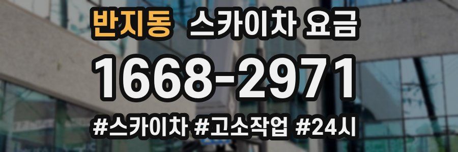 반지동 스카이차 요금