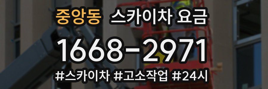 중앙동 스카이차 요금