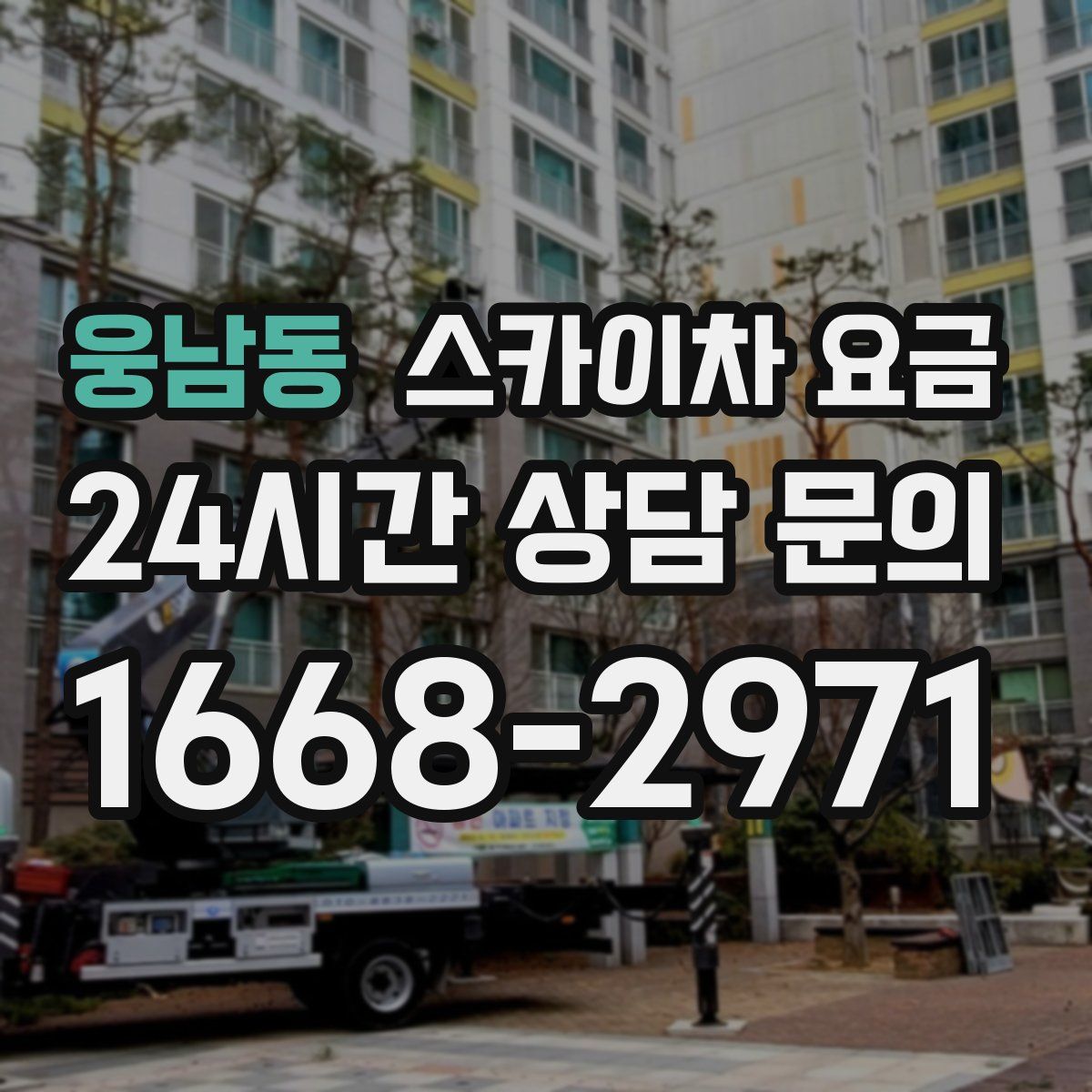 웅남동 스카이차 요금
