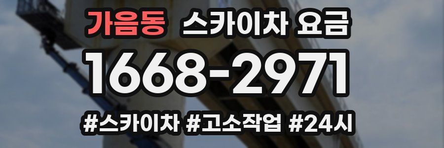 가음동 스카이차 요금
