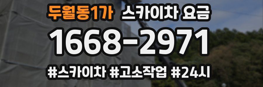 두월동1가 스카이차 요금