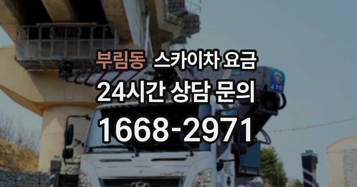 부림동 스카이차 요금