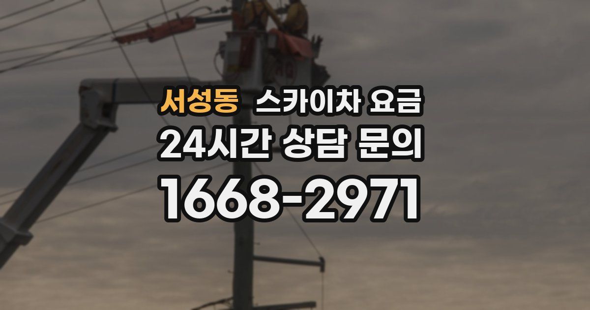 서성동 스카이차 요금